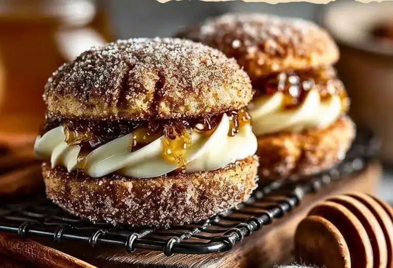 Apple Cider Whoopie Pie Cookies with Caramel