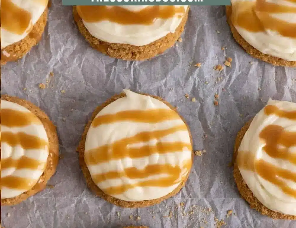 Copycat Crumbl Salted Caramel Cheesecake Cookies