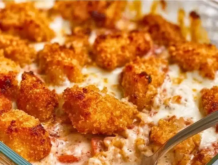 Cottage Cheese Chicken Parm Bowl with fresh ingredients and high protein content.