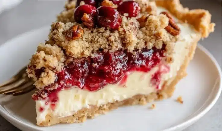 Festive Cranberry Cream Cheese Crumb Pie: A Showstopper for Your Holiday Table!