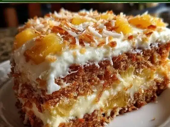 Hawaiian Carrot Pineapple Cake