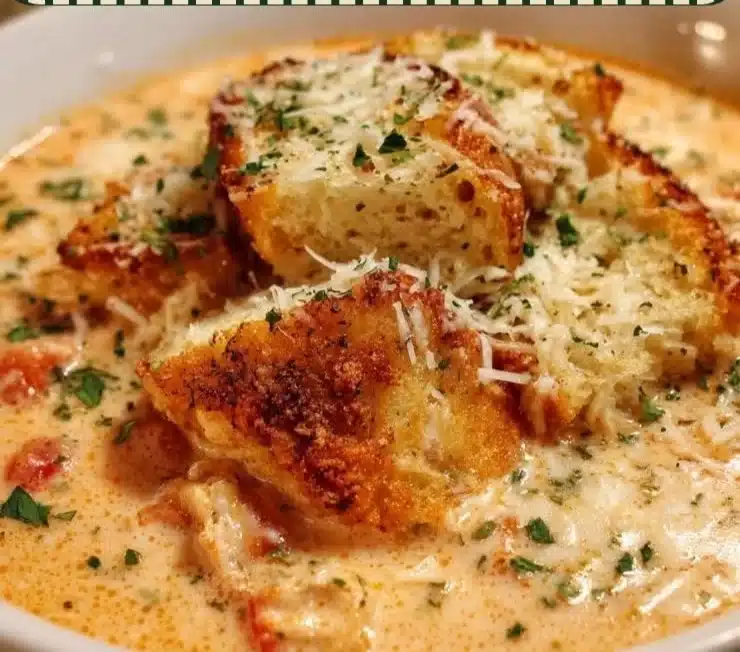 Irresistible Creamy Chicken Parmesan Soup: A Crock Pot Delight You Can't Resist!