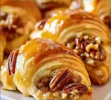 Pecan Pie Crescent Rolls - a delicious twist on the classic pecan pie dessert