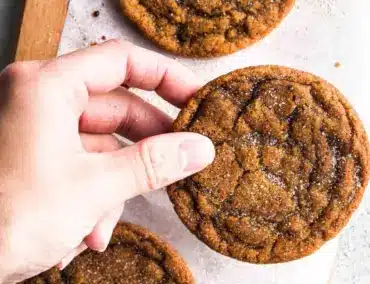 Freshly baked perfect pumpkin spice cookies on a cooling rack