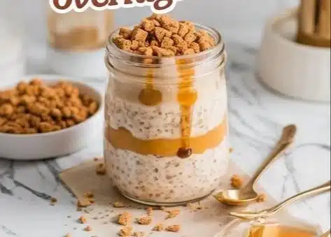 Pumpkin Cheesecake Overnight Oats | Easy Healthy Overnight Oats Recipes, Overnight Oats for One, The Best Overnight Oats