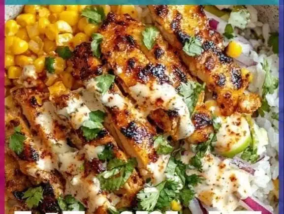 Street corn chicken rice bowl recipe ebook for delicious Mexican meal prep