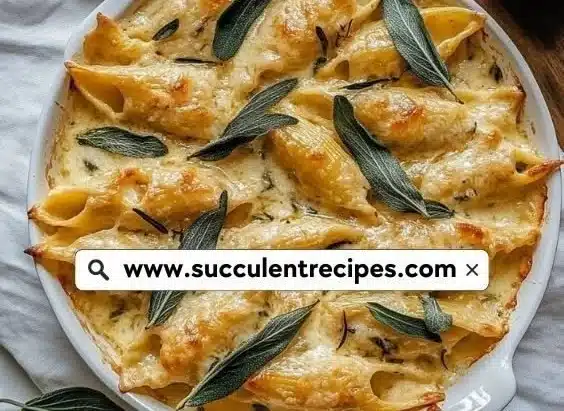 Vegetarian Holiday Recipe – Pumpkin & Gouda Stuffed Shells With Brown Butter & Sage Alfredo Sauce